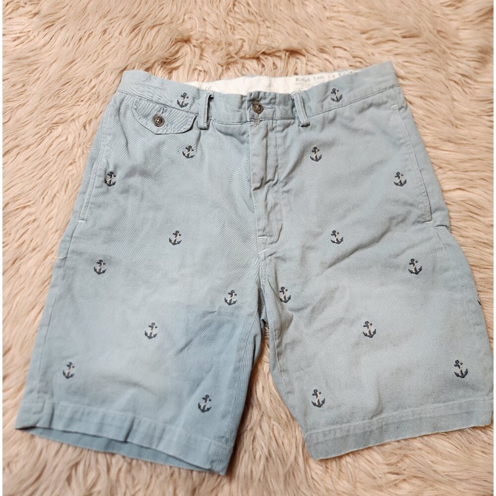 POLO RALPH LAUREN  NAUTICAL CHINO SLIM FIT SHORTS-31
